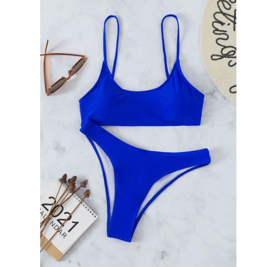 SHEIN - Solid 2 piece plain simple bikini