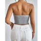 SHEIN - Simple plain stretch crop top