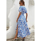 SHEIN - Double split floral print long dress