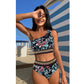SHEIN - Paisley chevron bikini