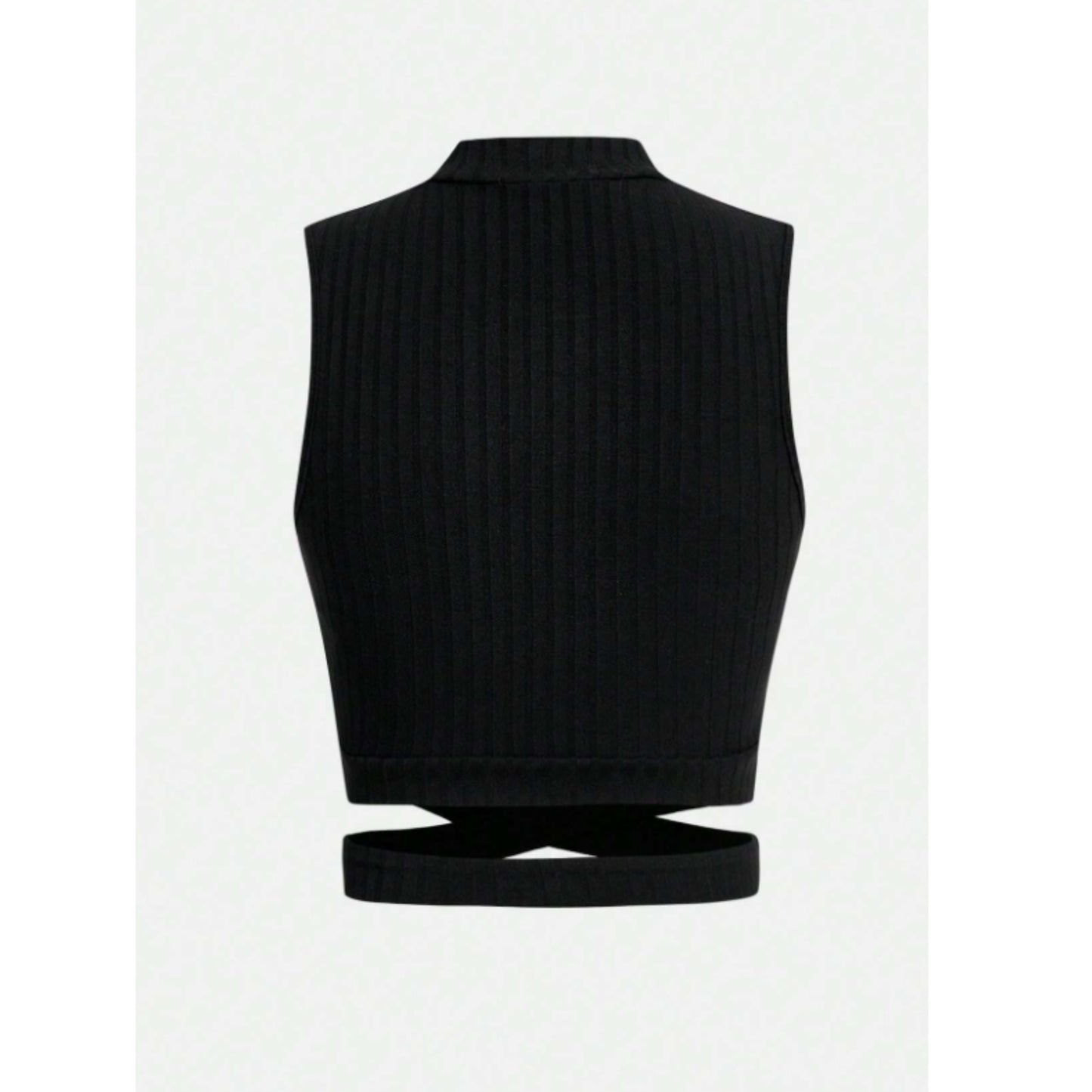 SHEIN - Ribbed wrap aorund tank top