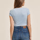 ALCOTT - Simple embroidered t-shirt