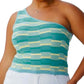 COTTON ON - Geometric Knit One Shoulder Top