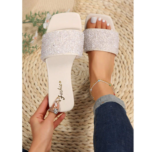 SHEIN - Sparkle design slip on slippers