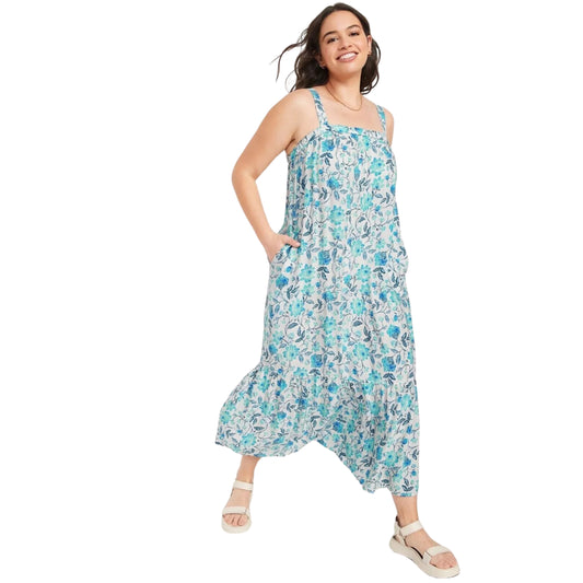 OLD NAVY - Sleeveless Tie-Back Cutout Maxi Swing Dress