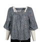 A.N.A Womens Tops XXXL / Multi-Color A.N.A - Floral Peasant Blouse with Bell Sleeves