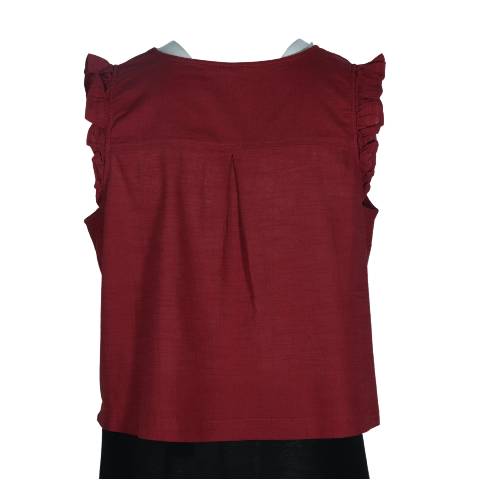 A.N.A Womens Tops XXL / Burgundy A.N.A - V Neck Blouse