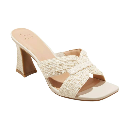 A NEW DAY Womens Shoes 37 / Beige A NEW DAY - Tia Mule Sandals