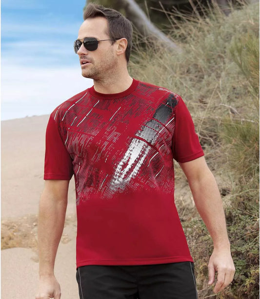 ATLAS FOR MEN - Printed Short Sleeveles T-Shirt