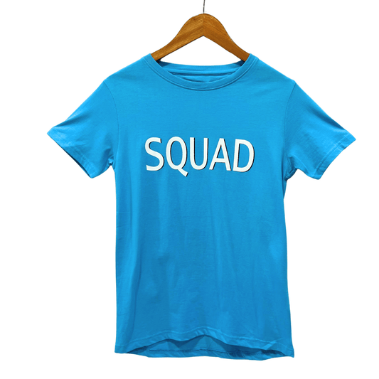 ADD TO BAG Boys Tops L / Blue ADD TO BAG - Solid cotton graphic print t-shirt
