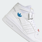 ADIDAS Athletic Shoes 38 / White ADIDAS - Forum Mid Shoes