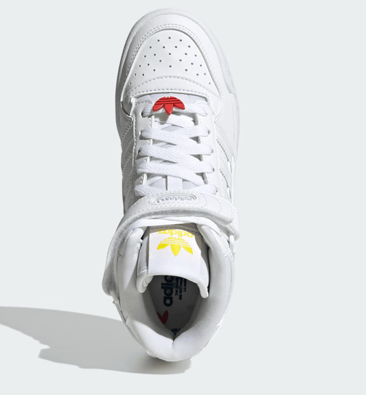 ADIDAS Athletic Shoes 38 / White ADIDAS - Forum Mid Shoes