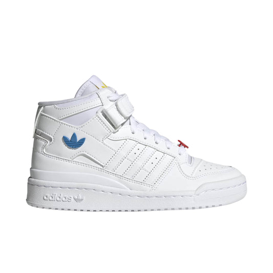 ADIDAS Athletic Shoes 38 / White ADIDAS - Forum Mid Shoes