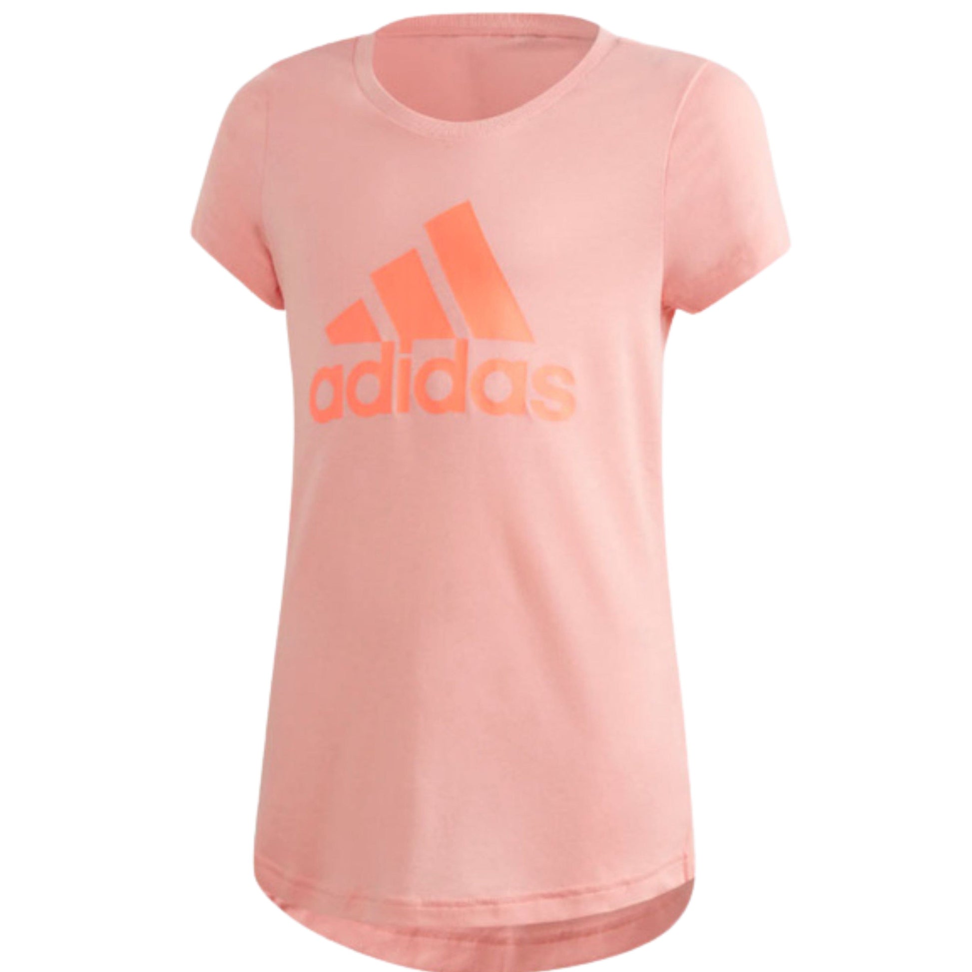 ADIDAS Girls Tops M / Coral ADIDAS - Badge Of Sport Tee