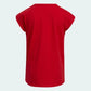 ADIDAS Girls Tops L / Red ADIDAS - KIDS - Short Sleeve Scoop Neck T-shirt
