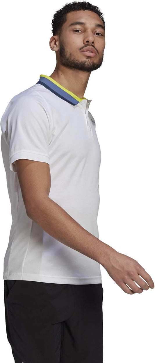 ADIDAS Mens sports XL / White ADIDAS -  Freelift Heather  Polo Neck