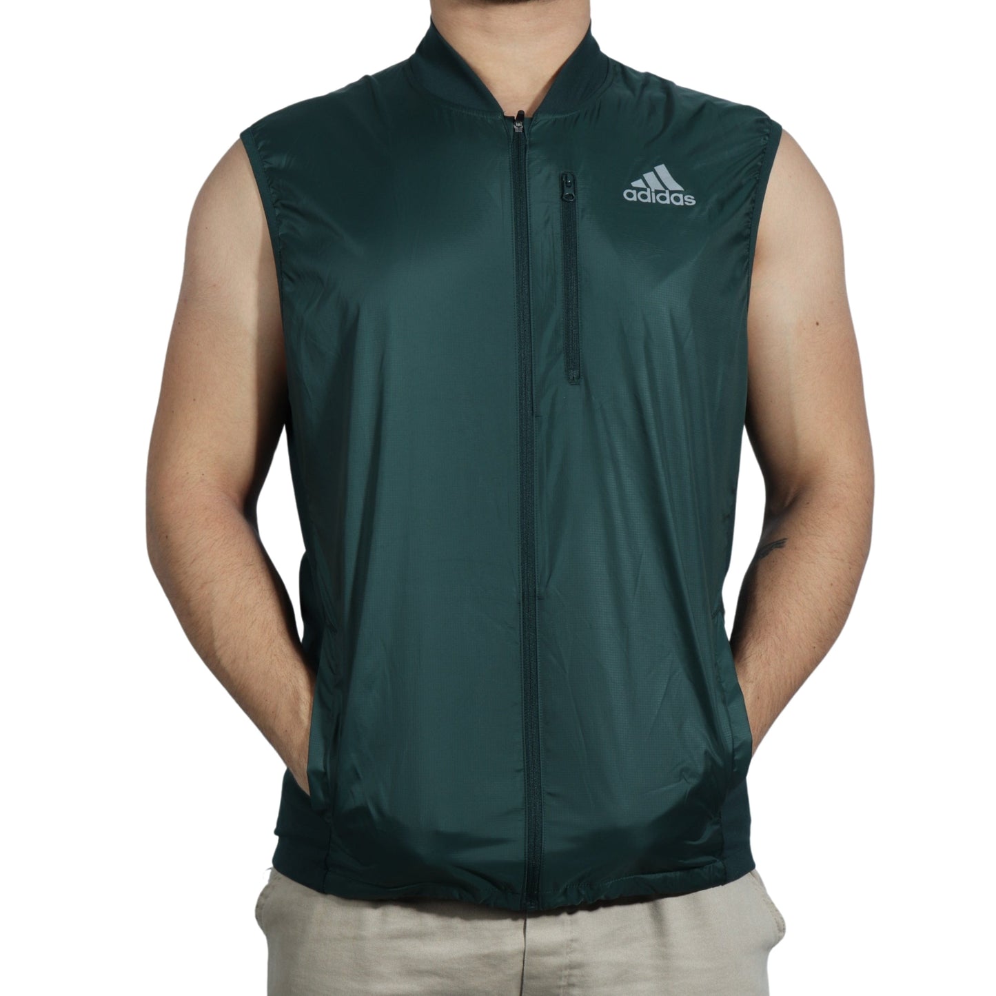 ADIDAS Mens sports M / Green ADIDAS - Sleeveless Vest