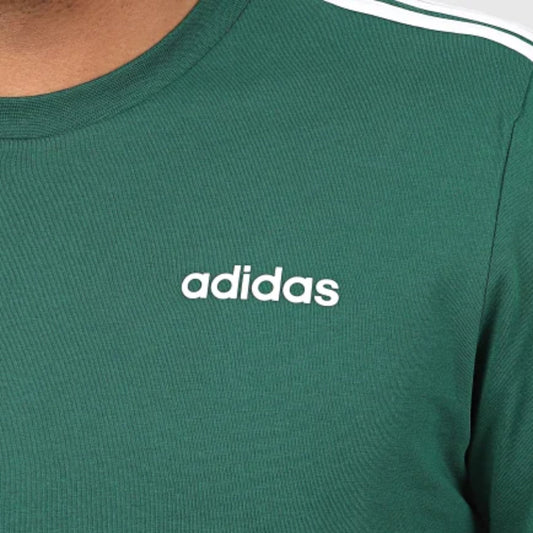 ADIDAS Mens Tops M / Green ADIDAS - Essential 3 Stripes T-Shirt