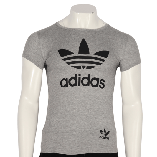 ADIDAS Mens Tops S / Grey ADIDAS - Logo printed crew neck shirt