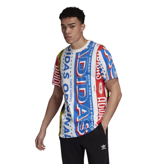 ADIDAS Mens Tops M / Multi-Color ADIDAS - Multi-Scarf T-Shirt