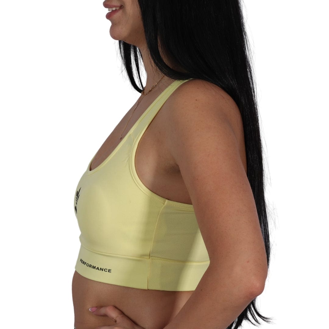 ADIDAS Womens sports S / Yellow ADIDAS - Performance Sports Bra