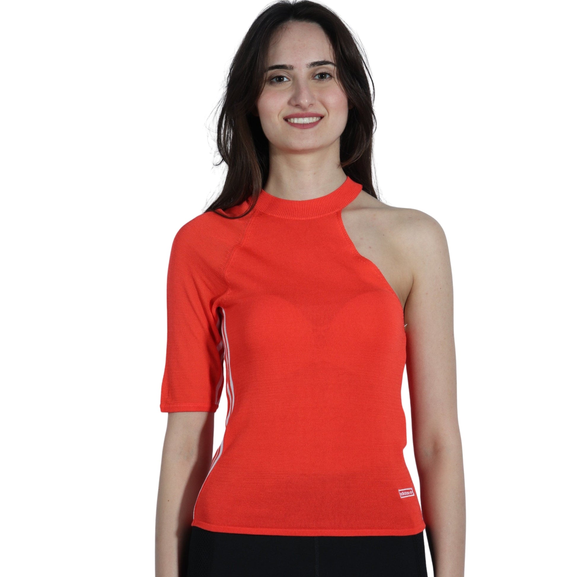 ADIDAS Womens Tops S / Orange ADIDAS - One Sleeve T-shirt