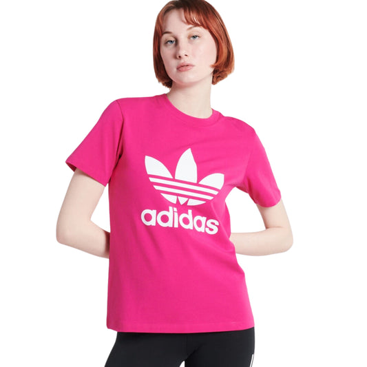 ADIDAS Womens Tops S / Pink ADIDAS -  Trefoil T-Shirt in Real Magenta