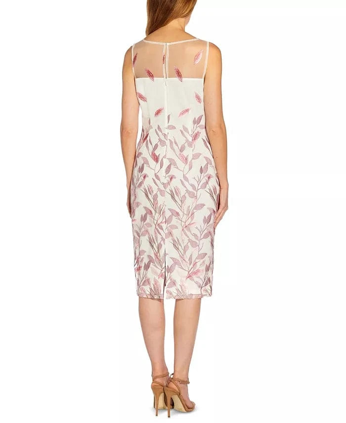 ADRIANNA PAPELL Womens Dress M / Multi-Color ADRIANNA PAPELL - Formal midi Sheath Dress