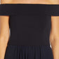 ADRIANNA PAPELL Womens Dress XL / Navy ADRIANNA PAPELL - Off The Shoulder Chiffon Gown