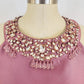 ADRIANNA PAPELL Womens Dress L / Pink ADRIANNA PAPELL  - Rhinestone High-Low Dress