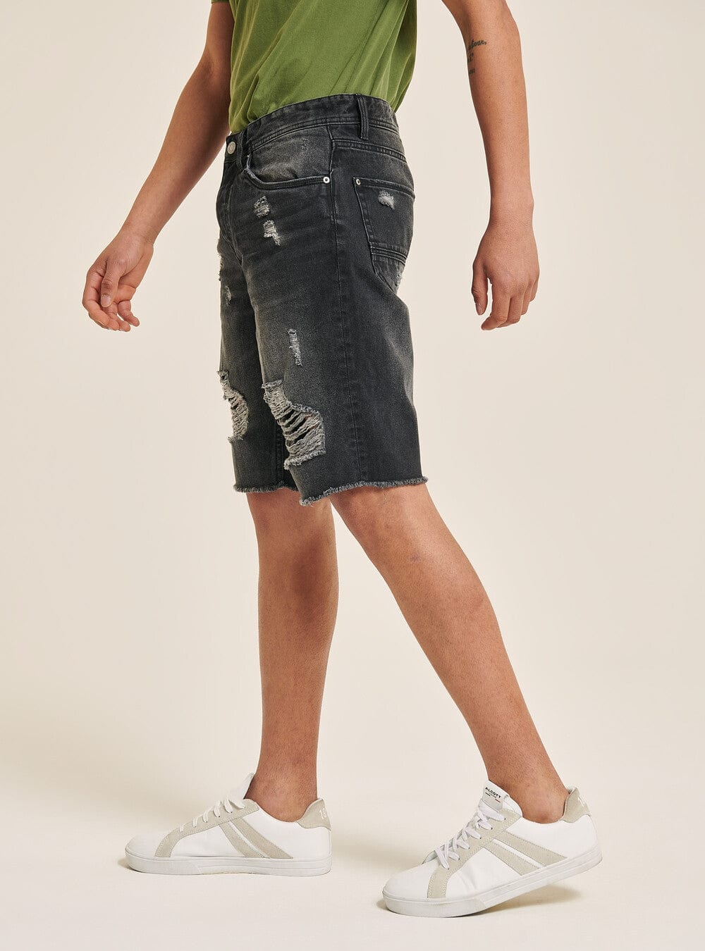 ALCOTT Mens Bottoms 34W x 10L ALCOTT - Denim Shorts with Rips