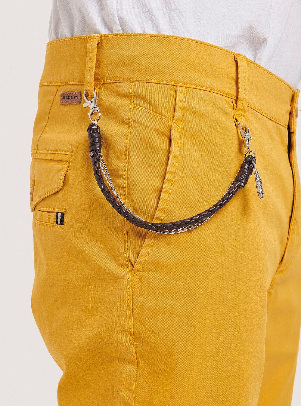 ALCOTT Mens Bottoms ALCOTT - Pants With Chain Detail