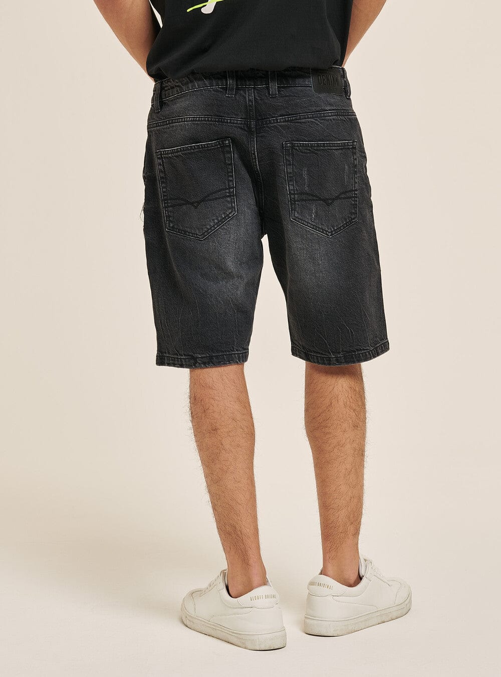 ALCOTT Mens Bottoms 40W x 11L / Black ALCOTT - Regular Fit Denim Shorts