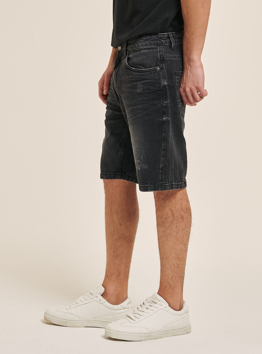 ALCOTT Mens Bottoms 40W x 11L / Black ALCOTT - Regular Fit Denim Shorts