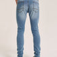 ALCOTT Mens Bottoms 30W x 32L / Blue ALCOTT - Skinny cotton solid denim