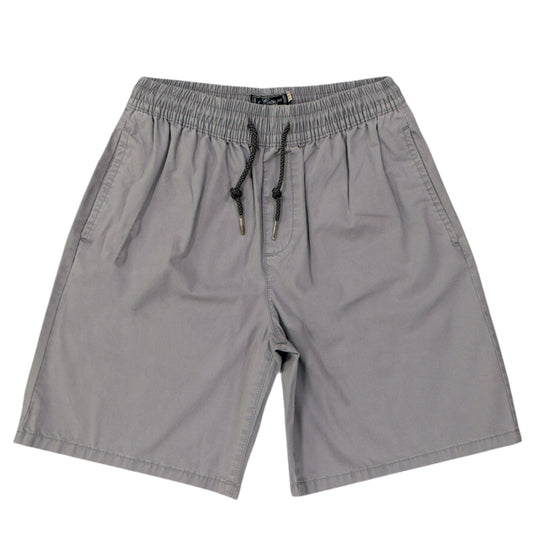ALCOTT Mens Bottoms 30W x 12L / Grey ALCOTT - Solid cotton bermuda shorts
