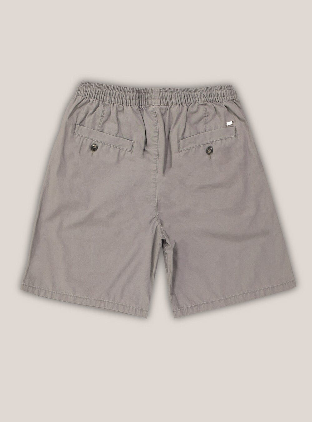 ALCOTT Mens Bottoms 30W x 12L / Grey ALCOTT - Solid cotton bermuda shorts