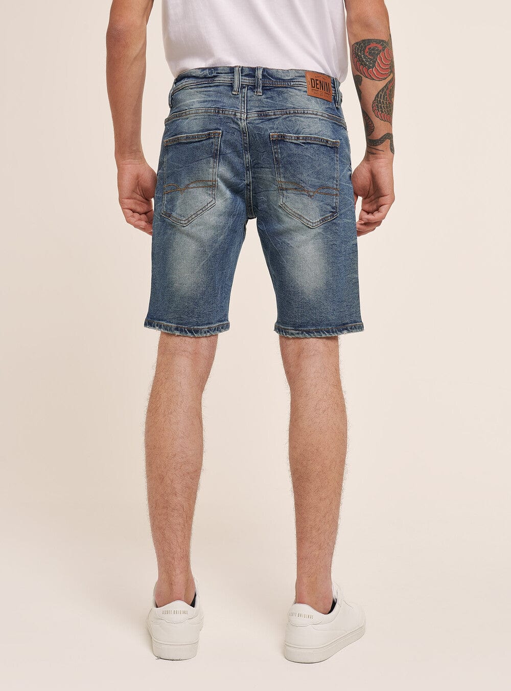 ALCOTT Mens Bottoms Blue / 38W x 9L ALCOTT - Stretch Denim Slim Fit Shorts