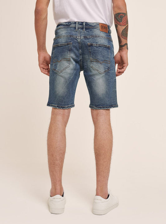 ALCOTT Mens Bottoms Blue / 38W x 9L ALCOTT - Stretch Denim Slim Fit Shorts