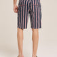 ALCOTT Mens Bottoms ALCOTT - Striped Stretch Twill Bermuda Shorts