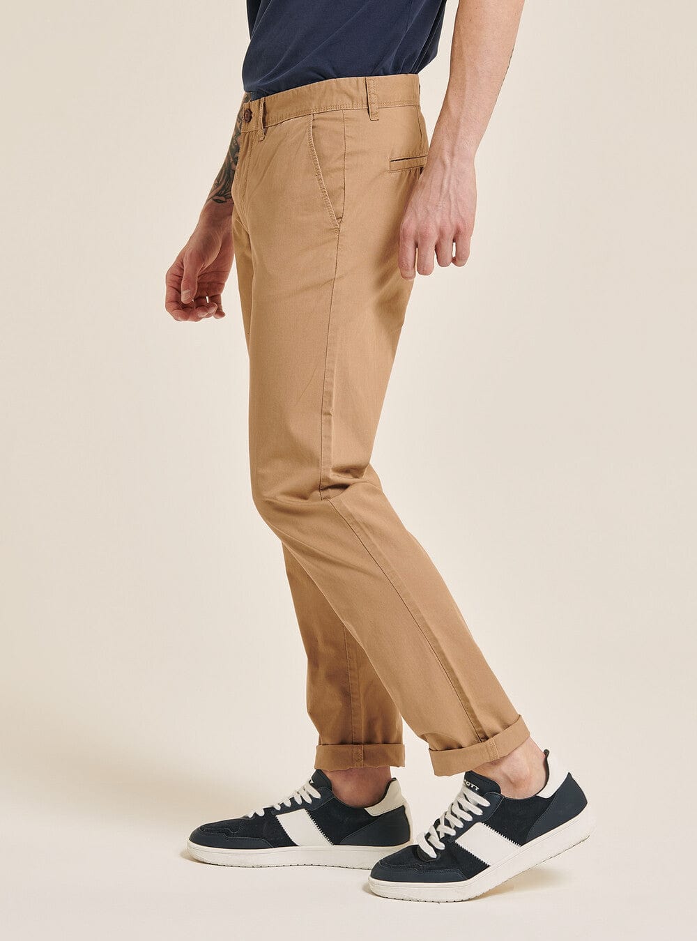 ALCOTT Mens Bottoms 30W x 31L / Beige ALCOTT - Twill Chino Sold Color Pants