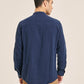 ALCOTT Mens Tops L / Navy ALCOTT -  blend shirt with Korean collar