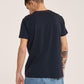 ALCOTT Mens Tops M / Navy ALCOTT -  frontal logo printed T-Shirt