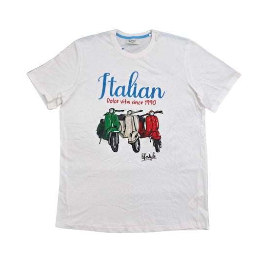 ALCOTT Mens Tops ALCOTT - Solid cotton Graphic print t-shirt