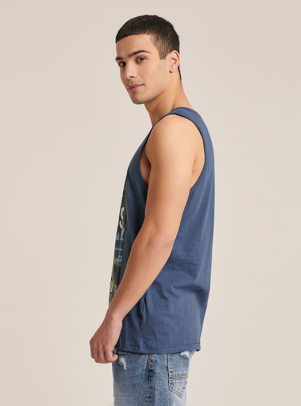 ALCOTT Mens Tops ALCOTT - T-shirt Sleeveless and Print