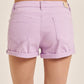 ALCOTT Womens Bottoms ALCOTT - Cotton solid cuffed shorts