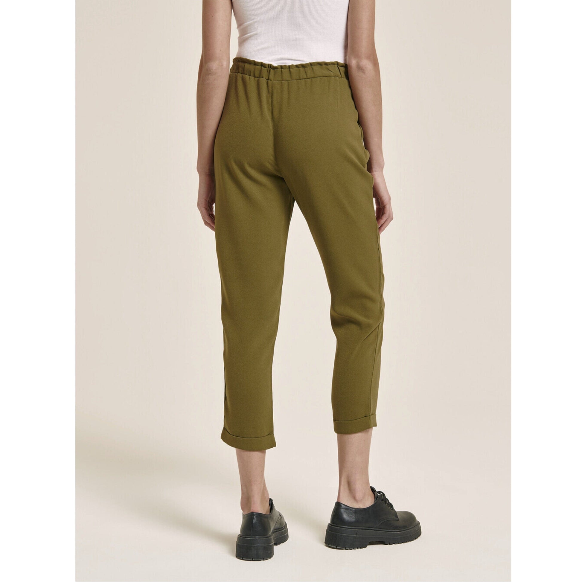 ALCOTT Womens Bottoms ALCOTT - Cuffed solid pants