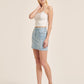 ALCOTT Womens Bottoms ALCOTT - Denim simple hem skirt
