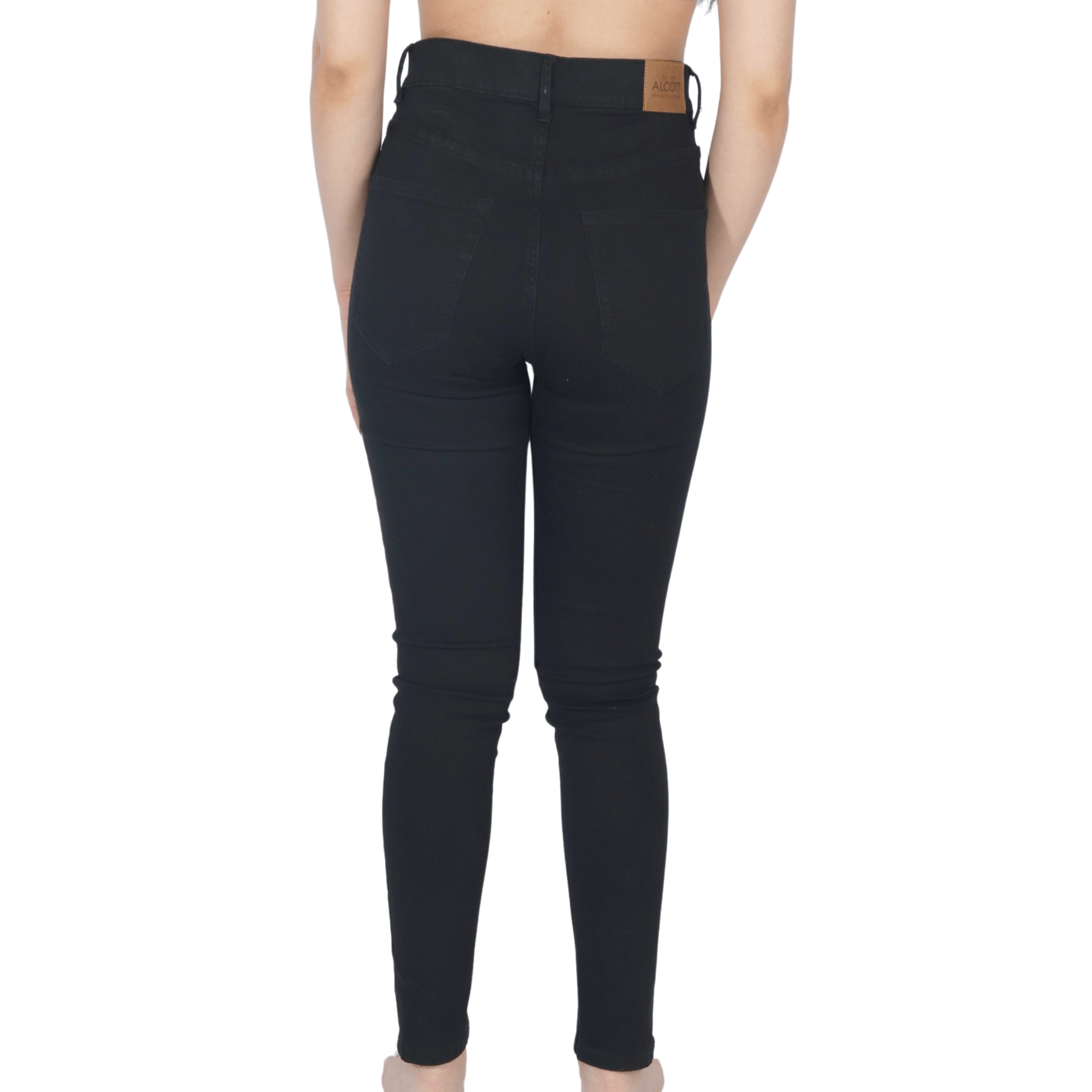 ALCOTT Womens Bottoms M / Black / 28 ALCOTT - High Waist Skinny Denim