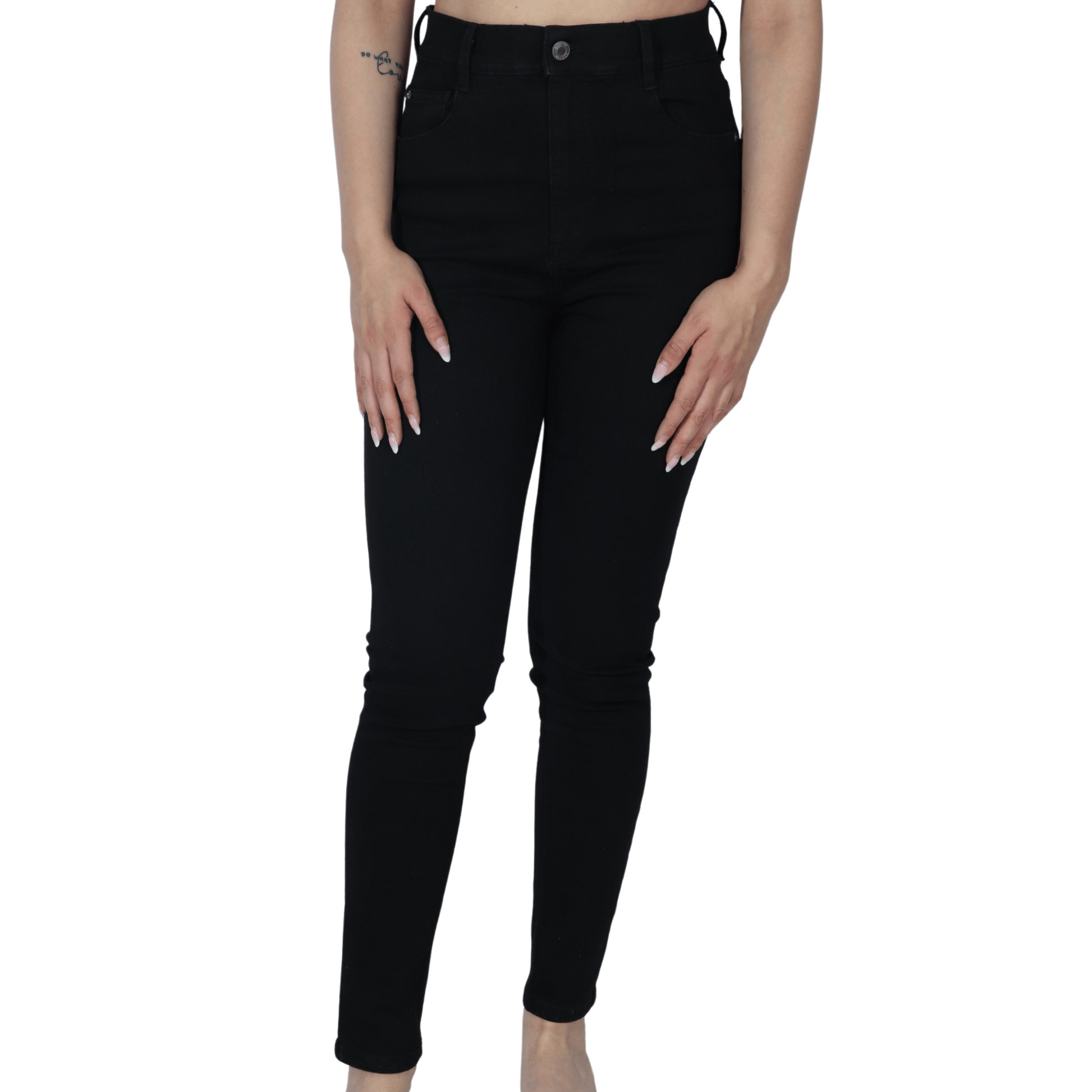 ALCOTT Womens Bottoms M / Black / 28 ALCOTT - High Waist Skinny Denim
